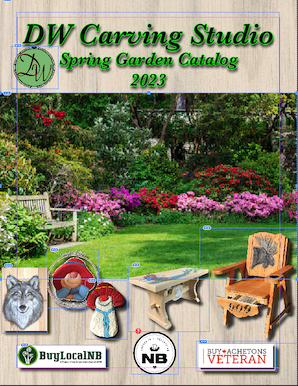 DW Carving Studio Garden and Deck Catalog, check out all of our very cool outdoor carving art.